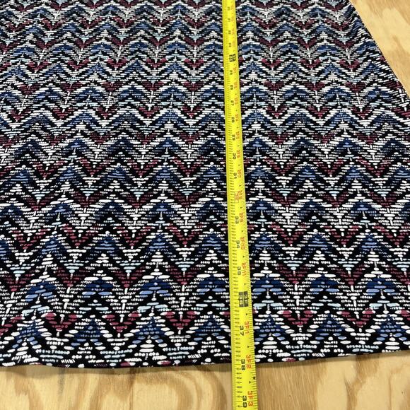 Chicos Geometric Print A Line Dress Size 3 16/18 XL Career Stretch Knit Mature - Picture 10 of 10